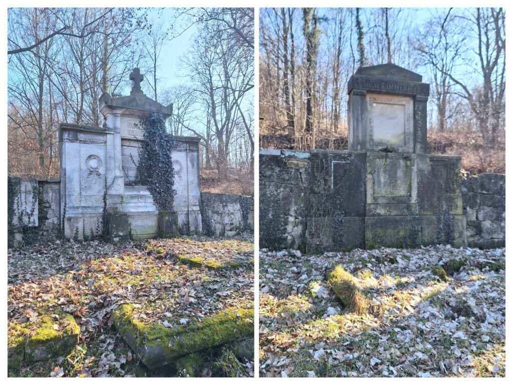 Friedhof in Löwenberg, alte deutschen Grabstätten.