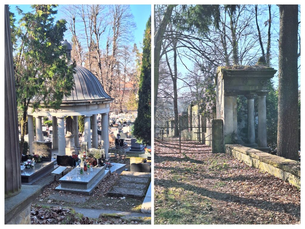 Diskreter Blick auf das Hohberg-Mausoleum in Löwenberg/Lwowek Slaski in Polen.