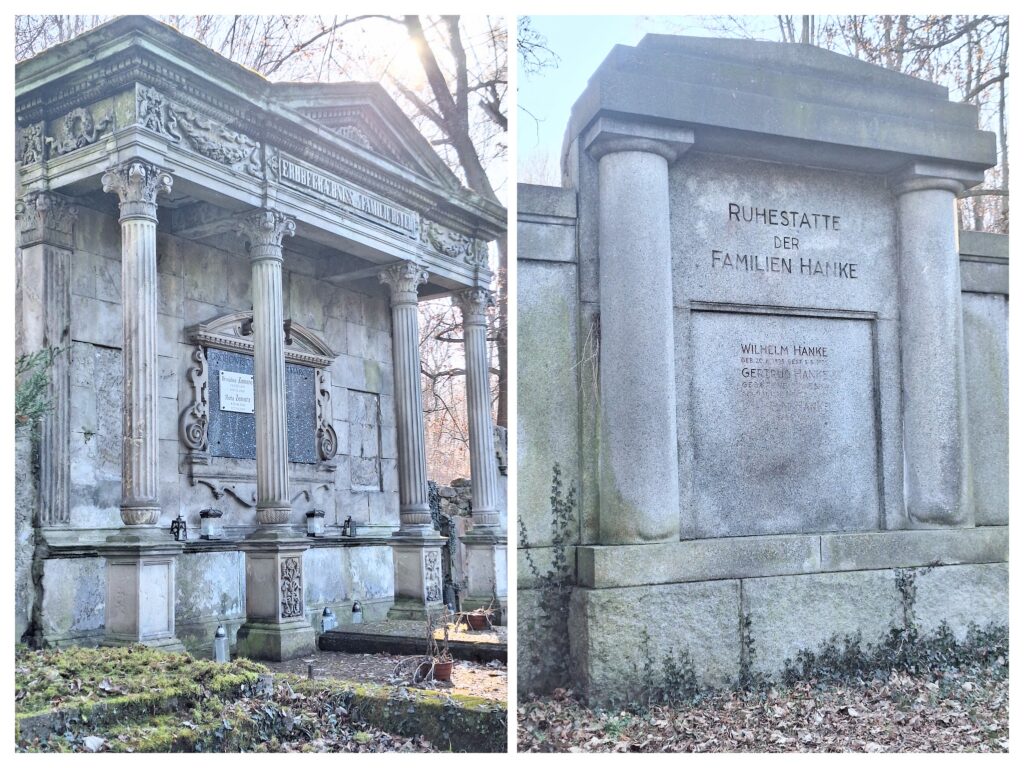 Ruhestätte der Familie Hanke und Familie Beyer.