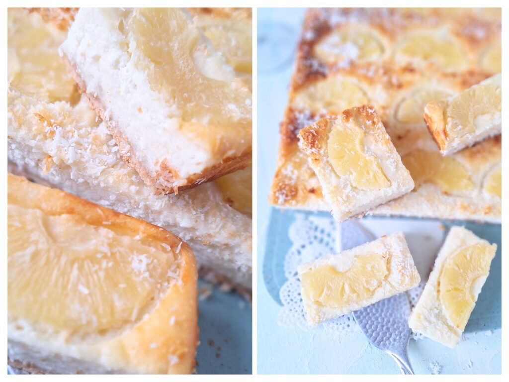 Ananas-Kokos-Käsekuchen vom Blech.